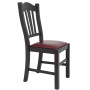 Scaun Silvana - cadru wenge - imitatie piele bordo - 21902 Scaun Silvana - cadru wenge - imitatie piele bordo - 21902