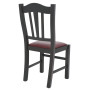 Scaun Silvana - cadru wenge - imitatie piele bordo - 21902 Scaun Silvana - cadru wenge - imitatie piele bordo - 21902
