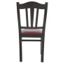 Scaun Silvana - cadru wenge - imitatie piele bordo - 21902 Scaun Silvana - cadru wenge - imitatie piele bordo - 21902