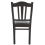 Scaun Silvana - cadru wenge - imitatie piele wenge - 21835 Scaun Silvana - cadru wenge - imitatie piele wenge - 21835