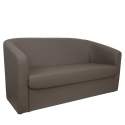 Canapea Tudor imitatie piele -  C06 taupe