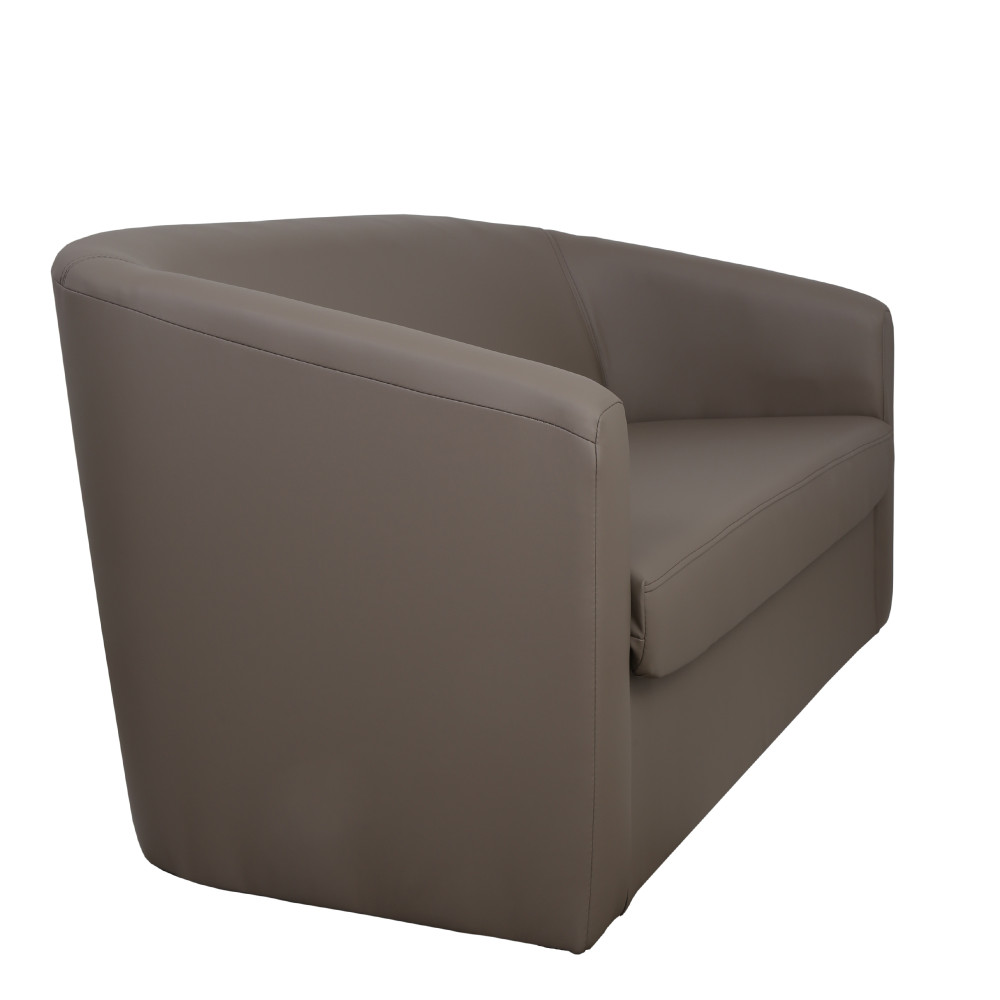 Canapea Tudor imitatie piele -  C06 taupe