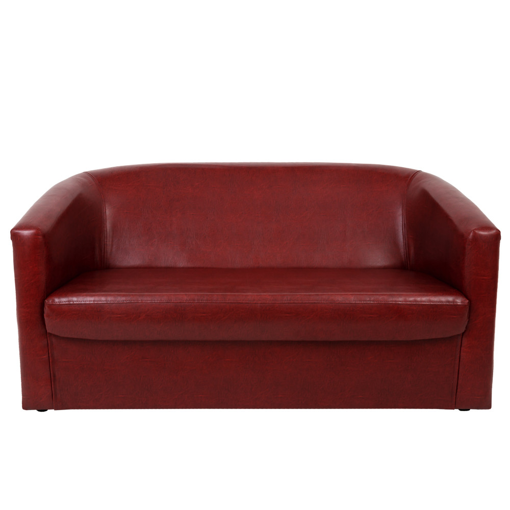 Canapea Tudor imitatie piele - bordo 21902