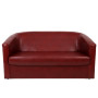 Canapea Tudor imitatie piele - bordo 21902