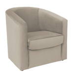 Fotoliu Tudor - stofa H44 - grej 
