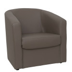 Fotoliu Tudor imitatie piele - C06 taupe