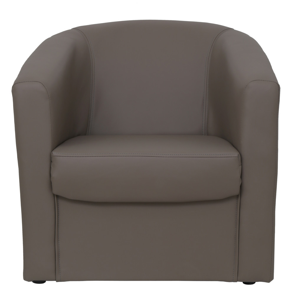 Fotoliu Tudor imitatie piele - C06 taupe