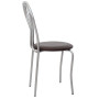 Scaun Tulip - cadru aluminiu - imitatie piele maro - 15611 Scaun Tulip - cadru aluminiu - imitatie piele maro - 15611