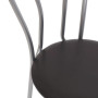 Scaun Tulip - cadru aluminiu - imitatie piele wenge - 21835 Scaun Tulip - cadru aluminiu - imitatie piele wenge - 21835