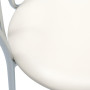 Scaun Tulip - cadru cromat - imitatie piele crem - 21834 Scaun Tulip - cadru cromat - imitatie piele crem - 21834