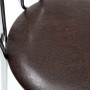 Scaun Tulip - cadru cromat - imitatie piele maro - 15611 Scaun Tulip - cadru cromat - imitatie piele maro - 15611