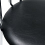 Scaun Tulip - cadru cromat - imitatie piele negru - 21901 Scaun Tulip - cadru cromat - imitatie piele negru - 21901