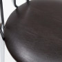 Scaun Tulip - cadru cromat - imitatie piele wenge - 21835 Scaun Tulip - cadru cromat - imitatie piele wenge - 21835
