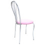 Scaun Vanessa - cadru cromat - imitatie piele mov - 21897 Scaun Vanessa - cadru cromat - imitatie piele mov - 21897