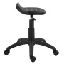 Scaun profesional, fara spatar - WORK T - poliuretan negru